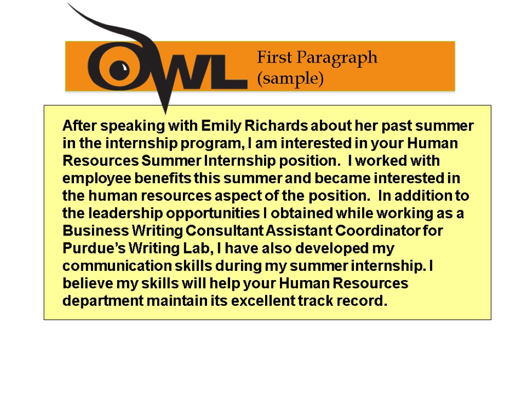 After speaking with Emily Richards about her past summer in the internship program, I